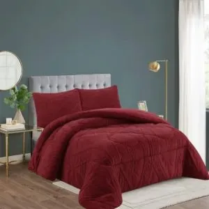 Cobertor Quilt Plumón Elasticada Rojo Cobertor Quilt Plumón Elasticada Rojo - Cobertores.cl