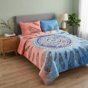 PLUSH POLAR MANDALA BI COLOR F069 – DOS PLAZAS KING