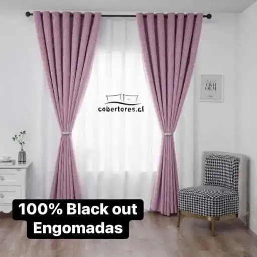 CORTINA BLACK OUT - LILA CLARO