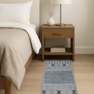 Alfombrilla bajada de cama 80 x 50 cm con diseño