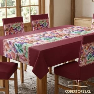 PACK MANTEL + FUNDAS DE SILLA C01