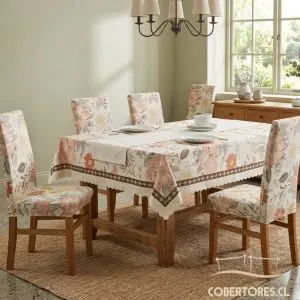 Fundas Cubre Silla Comedor Elasticada Beige - Cobertores.cl
