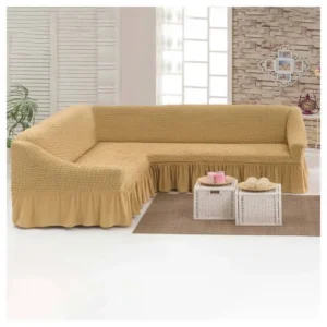 Funda Cubre Sillón Living Elasticada Beige Funda Cubre Sillón Living Elasticada Beige - Cobertores.cl