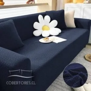 Funda Cubre Sillón Living Elasticada Azul Funda Cubre Sillón Living Elasticada Azul - Cobertores.cl