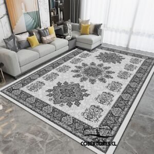 Alfombra estilo vintage 200 x 240 cm antideslizante