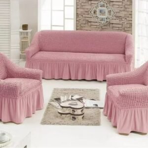 Funda Cubre Sillón Living Elasticada Rosa Funda Cubre Sillón Living Elasticada Rosa - Cobertores.cl