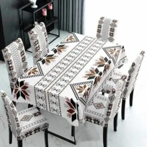 Mantel de Mesa Comedor Elasticada Blanco Mantel de Mesa Comedor Elasticada Blanco - Cobertores.cl