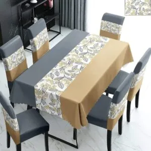 Mantel de Mesa Comedor Elasticada Gris - Cobertores.cl