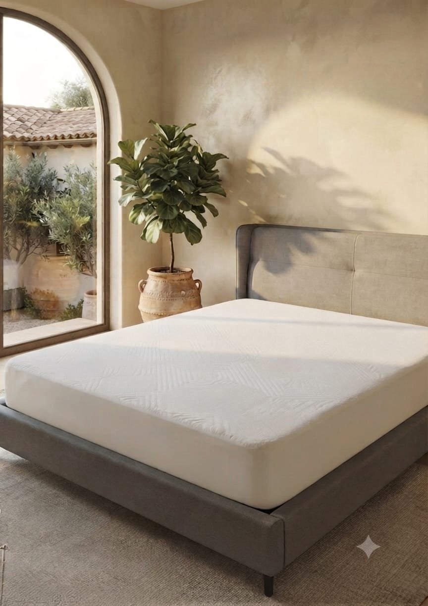 Cubrecolchon super king impermeable blanco