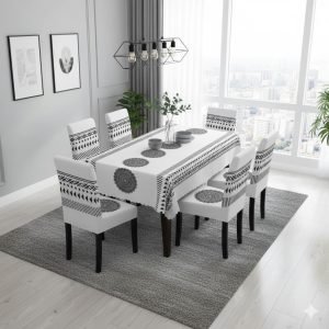 Pack 6 Fundas Cubre Silla Comedor Elasticada Blanco - Cobertores.cl