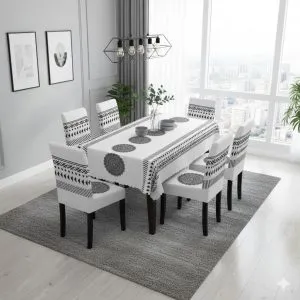 Pack 6 Fundas Cubre Silla Comedor Elasticada Blanco Pack 6 Fundas Cubre Silla Comedor Elasticada Blanco - Cobertores.cl
