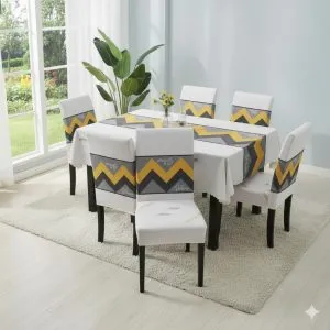 Mantel de Mesa Comedor Elasticada Gris - Cobertores.cl