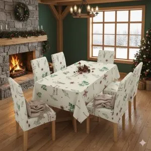 Mantel de Mesa Comedor Elasticada Beige - Cobertores.cl