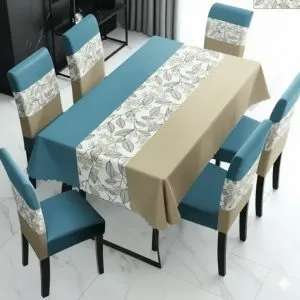 Mantel de Mesa Comedor Elasticada Beige - Cobertores.cl