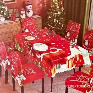 Privado: Pack Mantel + 6 Fundas de Silla decoracion Navidad - Cobertores.cl