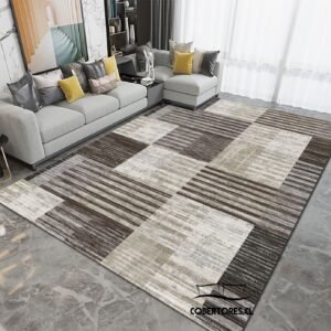 Alfombra 3D minimalista 200 x 240 cm antideslizante