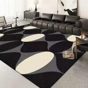 Alfombra 160 x 230 cm antideslizante estilo moderno
