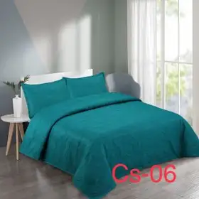 Cobertor Quilt Plumón Elasticada Verde - Foto 1 Cobertores.cl