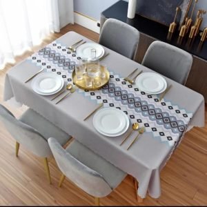Mantel de Mesa Comedor Elasticada Gris - Foto 1 Cobertores.cl