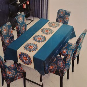Fundas Cubre Silla Comedor Elasticada Azul - Cobertores.cl