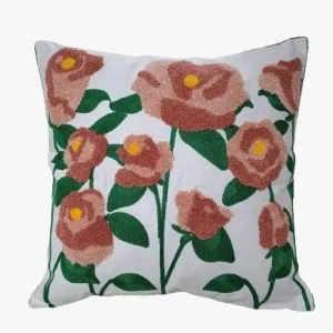 Funda Cojín Decorativo Lino Rosa - Cobertores.cl