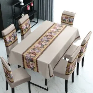 Fundas Cubre Silla Comedor Elasticada Beige - Cobertores.cl