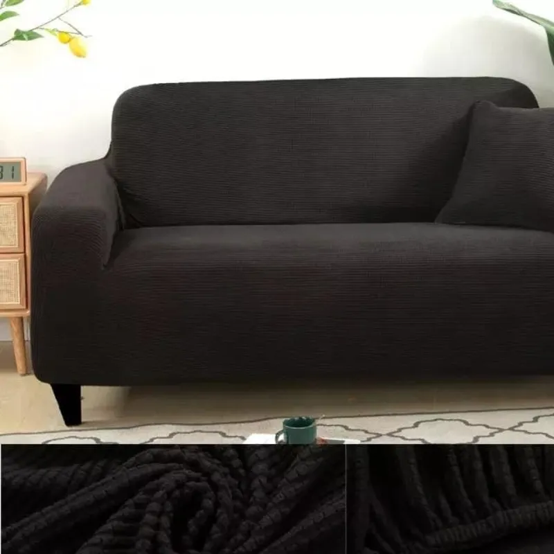 Funda Cubre Sillón Living Elasticada Negro Funda Cubre Sillón Living Elasticada Negro - Cobertores.cl