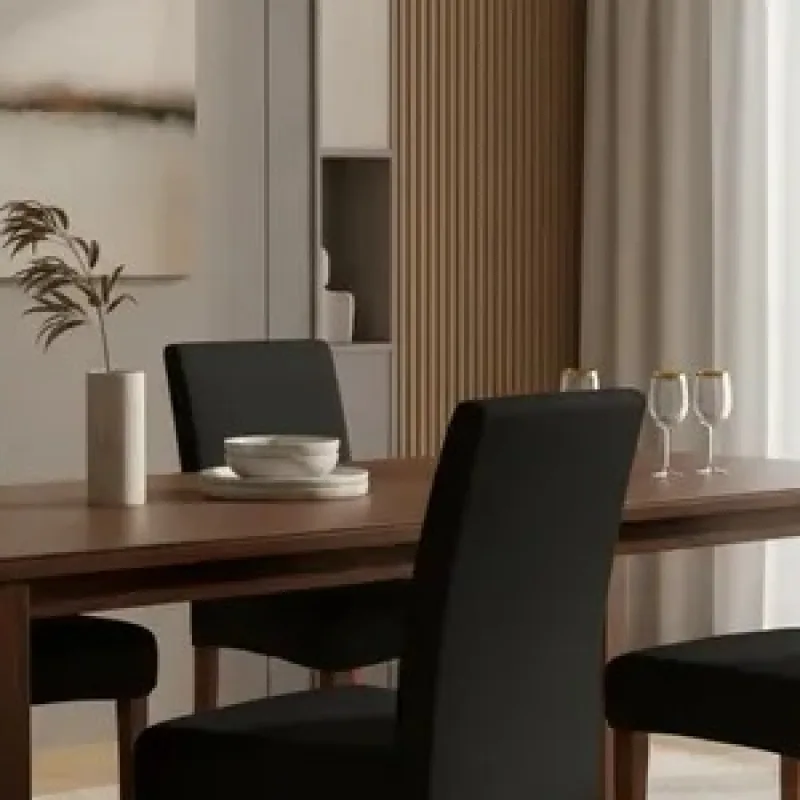Pack 4 Fundas Cubre Silla Comedor Elasticada Pack 4 Fundas Cubre Silla Comedor Elasticada - Cobertores.cl