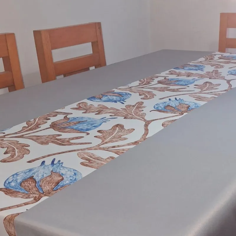 Mantel de Mesa Comedor Elasticada Azul Mantel de Mesa Comedor Elasticada Azul - Cobertores.cl